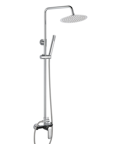 CONJUNTO DUCHA MISURI NEGRO MONOMANDO