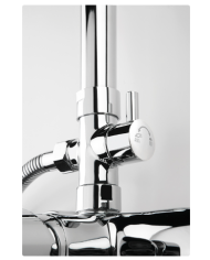 CONJUNTO DUCHA SAYRO MONOMANDO CROMO