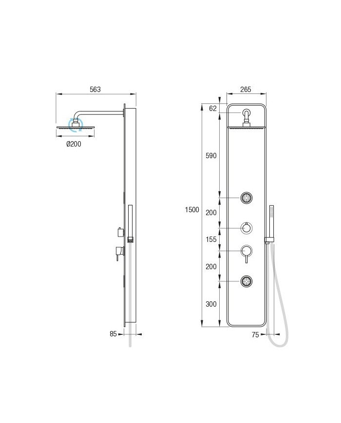 COLUMNA MONOMANDO TOUS